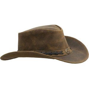 Walker & Hawkes Outback Antique Leather Hat